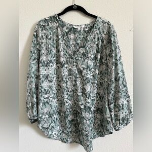 Liverpool Los Angeles woven top, 3/4 sleeves, size L